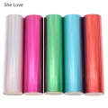 Chzimade 1Roll 5M Holographic Hot Stamping Foil Paper Heat Transfer For Garment Leather Diy Handmade Crafts