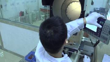 Thickness testing on Projector