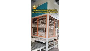 Fully Automatic unpacking machine 600 Bags Per Hour