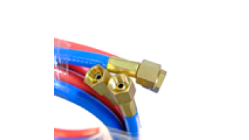 Double Color PVC Welding Hose with Connectors - Single Twin Oxygen Acetylene Plumbing Tube1