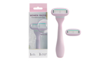 Women's Razor with Triple Stainless Steel Blades, Irritation Defense Bar, and Lubricating Strip1