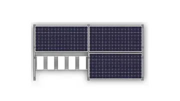 Solar Panel Flat Roof Mounting System Aluminum Flat Roof Ballasted Solar Racking1
