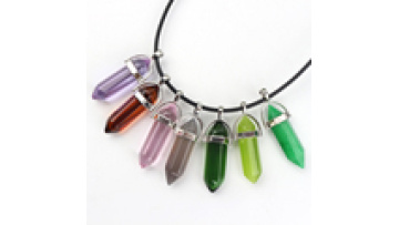 Hot Sale Spirit Crystal Charm Jewelry Necklace Healing Stone Crystal Point Pendant for Gift1