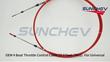 Boat Throttle Control Cable 19.7 Feet（Red）