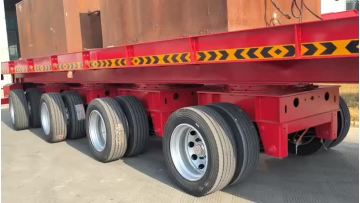 Telescopic trailer heavy load test4