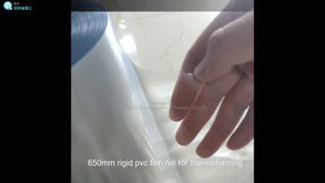 glass clear rigid pvc film in large roll