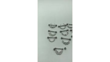 Customized Fashion Barbell Nipple Piercing Jewelry  Nipple Nails Personality 10K 14K 18K Gold Nipple Ring For Women zircon1