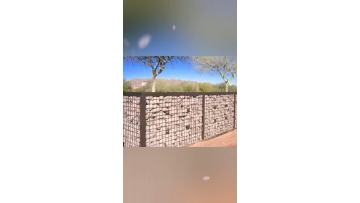 Gabion wall for decorate