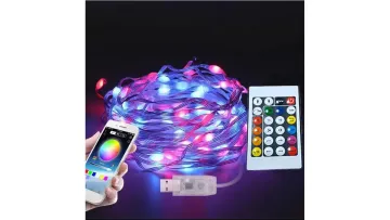 LED Bluetooth APP-Controlled Colorful Leather Light String for Christmas Decor1