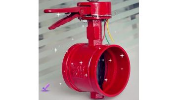 Handle signal groove butterfly valve