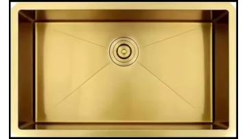 Golden stainless steel sink