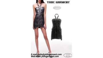 MATTE ANTIQUE WALLET LEATHER DRESS