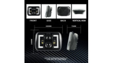Auto Lighting System Waterproof Hi-lo Beam Drl 7x6