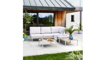 Free sample  High density sponge Metal  Aluminum alloy  Waterproof furniture  Hotel Patio Garden Outdoor sofa1