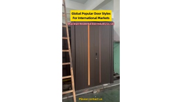 Anti‑theft reinforced cast‑aluminum villa doors with multi‑point locking security structures