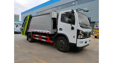 New Arrival Dongfeng 4X2 10cbm Flip Frame High-Density Refuse Compactor Truck1