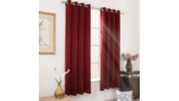 Plain color grommets top good quality blackout curtain cortinas for hotel living room bedroom office1
