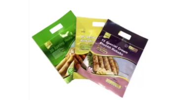 Customized Printed Dried Meat Food 3 sided Sealed Frozen Food Grade Nylon Plastic Packaging Vacuum Bag