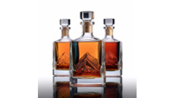 Glass Bottles Manufacture Custom 500ml Rum Vodka Liquor Glass Bottle1