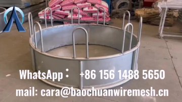 Heavy Duty Galvanized Cattle Feeder Rustproof Waterproof Farm Equipment Cattle Hay Feeder1