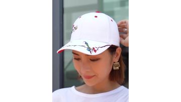 White 100% Cotton Baseball Cap