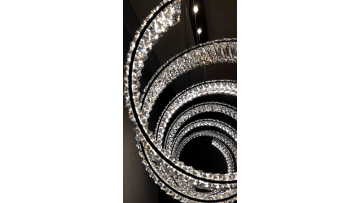 Double Spiral Crystal Pendant Lamp
