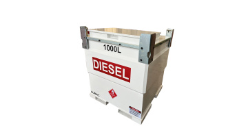 Video of new type 1000 liter fuel cube tank