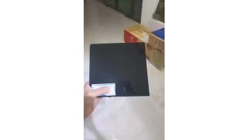 black reflective glass