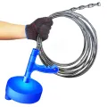 Kitchen Toilet Sewer Blockage Hand Tool Pipe Dredger Drains Dredge Drill-Powered Extendable 5 meters Random Color