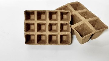 Compostable Planting Pots Transplanting Seedling Pot Square Cultivation Paper Cups Cell Seed Tray Cardboard Seeds Trays1