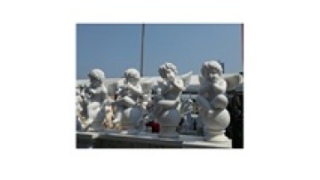 MGP267A White Marble Lovely Angel Statue1