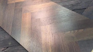 Engineered chevron parquet flooring Natural color Oiled Brushed Oak chevron solid wood floor1