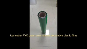PVC green color sheets decorative plastic films