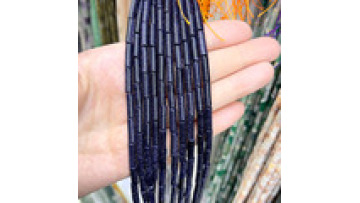 Blue Sand Sunstone Tube Beads - Natural Cylindrical Stones for Jewelry1