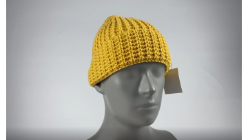 waffle knit beanie hat