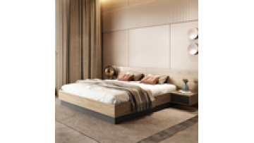 Tatami high box storage bed modern minimalist Nordic platform double bed furniture master bedroom folding bed1