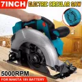 1000W 5000RPM Electric Circular Saw 180mm Power Tools Dust Passage Multifunction Cutting Machine For Makita 18V Battery