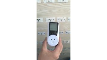Practical operation AU Plug  Backlight Energy Consumption Meter Rechargeable Electricity Monitor Display 7 Modes With Overload Protection Cost Blue Socket