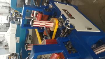 film sticking machine change device