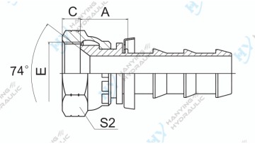 JIC Female 74 Cone Seat