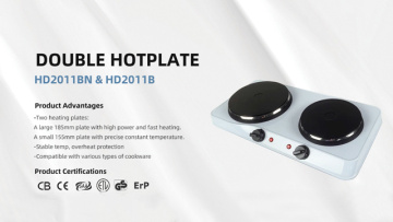 Kitchen Appliance Adjustable Portable Metal Plates Table Top Two Plate Electric Stove 2 burner Hot Plates for Cooking