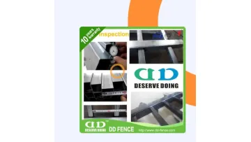 Powder Coated Metal Tubular Picket Steel Fence
