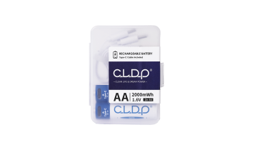 CLDP Zn-Ni usb aa battery 2000mWh 2pack