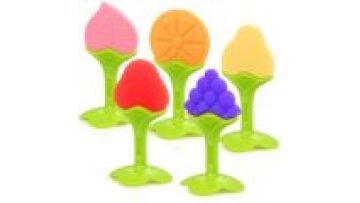 Bpa free Food grade silicone Baby teether chew Toys Natural Organic Freezer Safe Toddler Teething Toys Set safe for Infants1