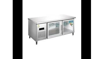 Commercial Stainless Steel Drinking Air  Cooling Chest Freezer Display1