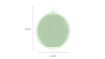 LD-G0065 Utensils kitchen scrub washing silicone dish mat with hole1