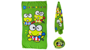 Cartoon Dinosaur Printed Hooded Towel Ponchos for Kids - 50pcs Pack with Bag1