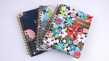Custom Printed Logo Recycled Paper ECO Friendly University College Office Plain Floral Stationery A5 Coil Journals Notebooks1