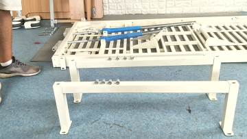 hospital furniture used 2 functions manual medical patient bed1