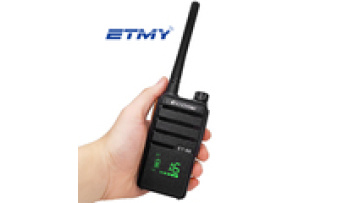 OEM UHF Portable Radio  Handheld 400mhz Type Two Way Radio Walkie Talkie ET661